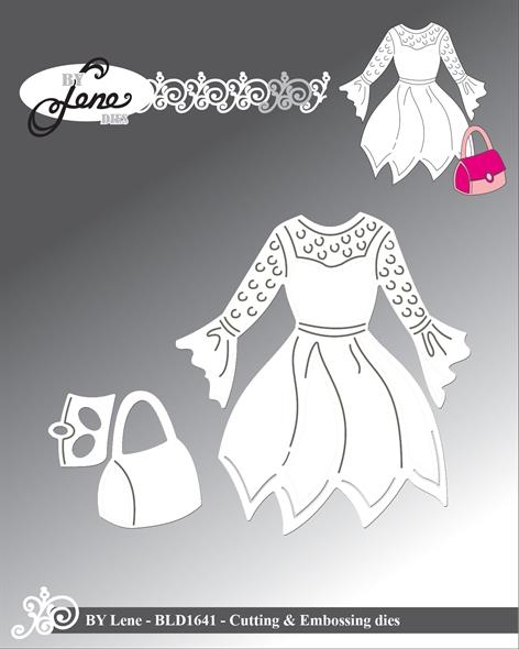 By Lene dies Dress Kjole 6,8x7,5cm